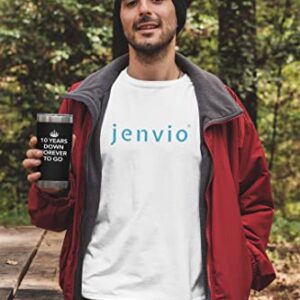 JENVIO 10 Year Anniversary for Him | 20oz Steel Travel Tumbler/Mug for Coffee or Cold Drinks | 10th tenth best Wedding Cup Gifts for Men Her Woman Work Husband Idea