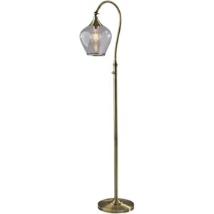 adesso 3923-21 bradford 59 inch 40.00 watt antique brass floor lamp portable light