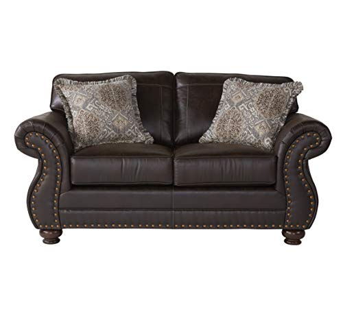 Roundhill Furniture Leinster Love Seats, Espresso