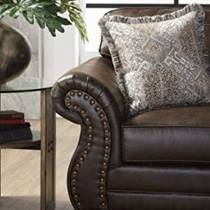 Roundhill Furniture Leinster Love Seats, Espresso