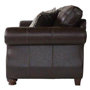 Roundhill Furniture Leinster Love Seats, Espresso