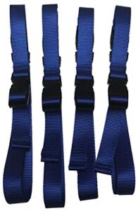 set of 4 line hanger, rope hanger, cord hanger straps (blue)