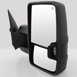 AKKON - For 03-06 Chevy Silverado Suburban Tahoe GMC Sierra Yukon Pickup Truck Extending Power Heated Tow Mirrors w/Smoked Signal