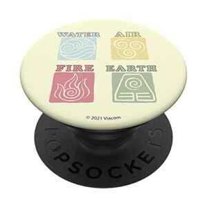 avatar: the last airbender nation elements symbols popsockets popgrip: swappable grip for phones & tablets