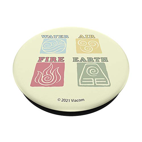 Avatar: The Last Airbender Nation Elements Symbols PopSockets PopGrip: Swappable Grip for Phones & Tablets