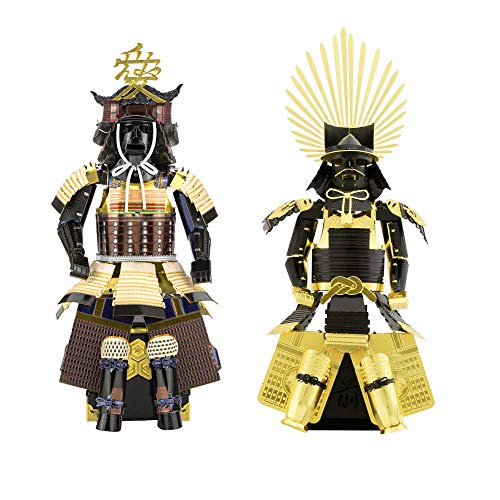 Metal Earth Fascinations 3D Metal Model Kits Armor Set of 2 - Samurai Naoe Kanetsugu - Japanese Toyotomi