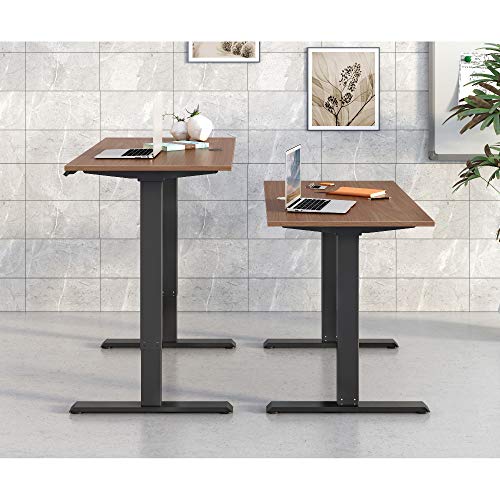 Lorell Height-Adjustable 2-Motor Desk, Brown