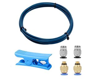 chpower 2 meter capricorn for 1.75mm filament with ptfe teflon tube cutter + upgraded pc4-m6 and pc4-m10 pneumatic fittings