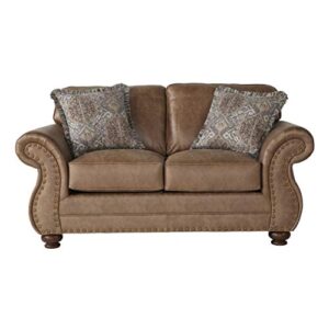 Roundhill Furniture Leinster Love Seats, Jetson Ginger