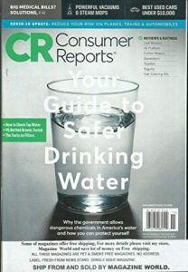 cr consumer reports magazine, your guide to safer drinking water november, 2020