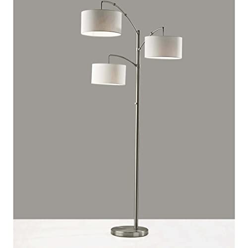 Adesso 4159-22 Cabo 82 inch 100.00 watt Brushed Steel Arc Floor Lamp Portable Light