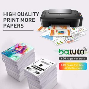 batuto Remanufactured for HP 67 Ink Cartridges Color Replacement for Printer Ink HP 67 Envy 6052 6055 Pro 6452 6455 6458 DeskJet 1255 2732 2752 2755 DeskJet Plus 4140 4152 4155 4158 (1 Tri-Color)