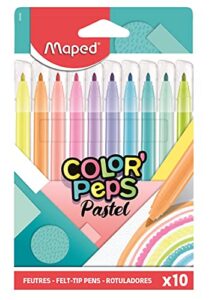 maped pastel felt tip pens x10