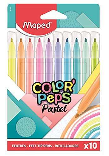 Maped Pastel Felt Tip Pens x10