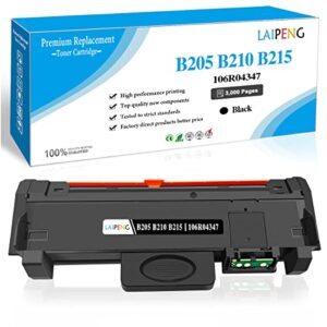 laipeng compatible xerox106r04347 b205 b210 b215 toner cartridge for xerox b205 b210 b215 b205ni b205mfp b210dni b215dni b215mfp printer high yield 3,000 pages(black,1-pack)