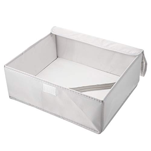 Cabilock Socks Underwear Cloth Drawer Organizer Cabinet Closet Organizer Storage Box with Lid for Clothes Socks Lingerie Underwear Ties