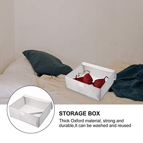 Cabilock Socks Underwear Cloth Drawer Organizer Cabinet Closet Organizer Storage Box with Lid for Clothes Socks Lingerie Underwear Ties