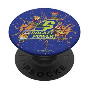 rocket power paint splatter logo popsockets popgrip: swappable grip for phones & tablets