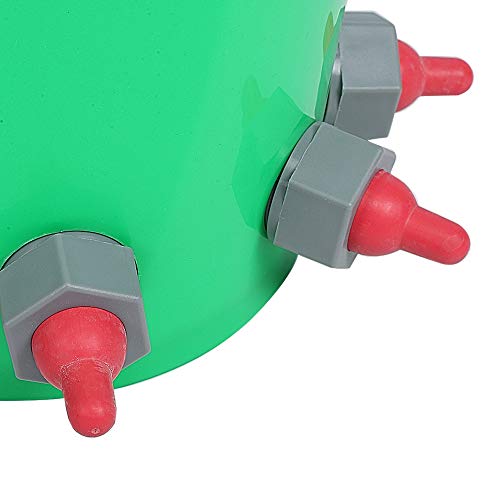 Cow Feeder Bucket Plastic Multiple Nipples 8L High Capacity Lamb Milk Feed Bucket Sheep Milk Feeding Bucket for Cattle Sheep Livestock(#5)