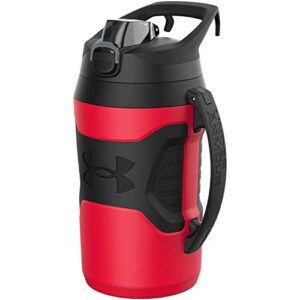 under armour playmaker sport jug, water bottle with handle, foam insulated & leak resistant, 64oz & 32oz