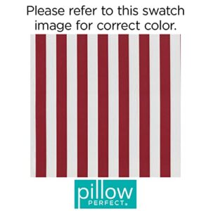 Pillow Perfect Outdoor/Indoor Patriotic Midland Americana Throw Pillows, 2 Count (Pack of 1), Red