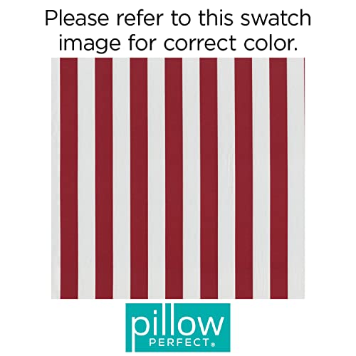 Pillow Perfect Outdoor/Indoor Patriotic Midland Americana Throw Pillows, 2 Count (Pack of 1), Red