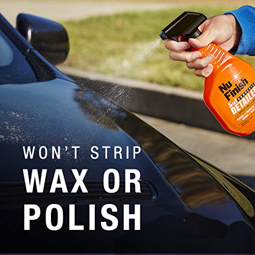 Nu Finish 5-in-1 Complete Detailer Spray with Towel, Preserves and Protects Car Detailing, Includes 1 Microfiber Towel, 22 Oz Spray