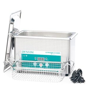 Ultrasonic Cleaner - DYNVIM 900ml Ultrasonic Jewelry Cleaner,Sonic Cleaner,Parts Cleaning Machine with Digital Timer for Cleaning Jewelry,Denture,Parts,Lab,Dental Tool,Eyeglasses,etc.