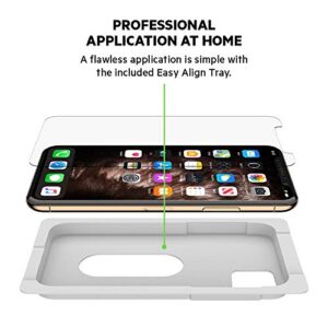 Belkin Screen Protector for Apple iPhone 11 Pro Max or iPhone XS Max with Antimicrobial-Treated and Included Easy Align Tray for Simple, Bubble Free Installation, ScreenForce TemperedGlass