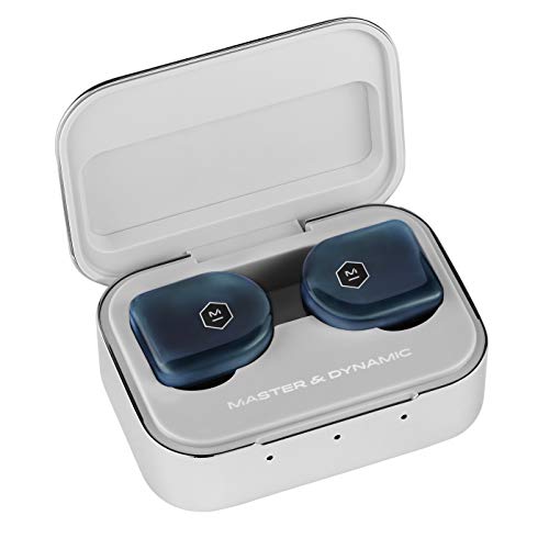 Master and Dynamic MW07 Plus True Wireless Earphones - Steel Blue in Grace Micelli Design 2/Sites