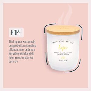 Aromatherapy Candle by Studio Oh! - Hope - 7.5-Ounce Coconut-Soy Blend Wax Scented Jar Candle for Home & Office - Burns up to 40 Hours