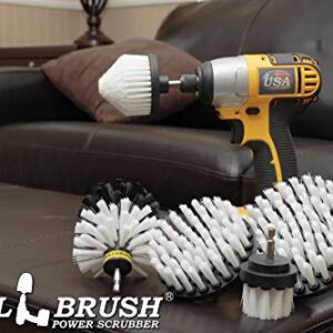 Drill Brush Power Scrubber by Useful Products - Car Detailing - Car Cleaning Kit - Carpet Cleaner - Glass Cleaner - Leather Cleaner - Window Cleaner - Car Cleaner - Car Wash Brush - Car Wash Kit
