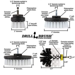 Drill Brush Power Scrubber by Useful Products - Car Detailing - Car Cleaning Kit - Carpet Cleaner - Glass Cleaner - Leather Cleaner - Window Cleaner - Car Cleaner - Car Wash Brush - Car Wash Kit