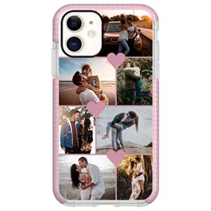 wowtify custom phone case for iphone 12/iphone 12 pro, personalized multi-picture collage photo phone cases,customized phone cover with 6.1 inch
