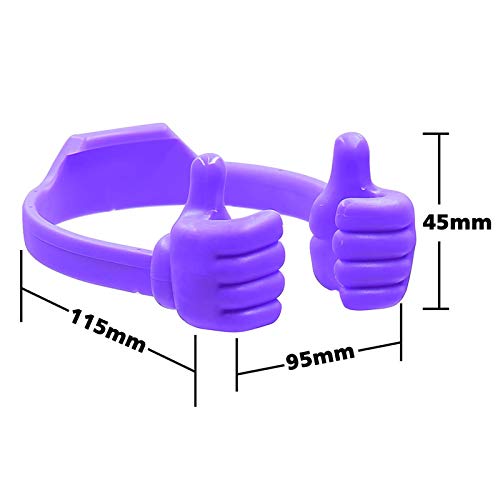 LINASHI Thumb Phone Holder, Lazy Thumb Stand Portable Multifunction Multi-Angle Adjustable Thumbs up Cell Phone Holder for Home Green One Size