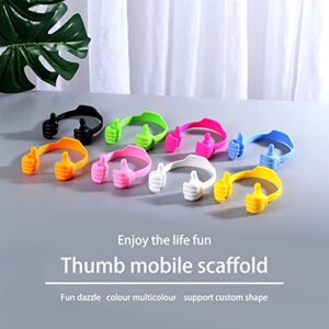 LINASHI Thumb Phone Holder, Lazy Thumb Stand Portable Multifunction Multi-Angle Adjustable Thumbs up Cell Phone Holder for Home Green One Size