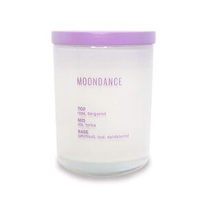 mini scented candle by studio oh! - moondance - 3.5-ounce coconut-soy blend wax scented jar candle for home & office or travel - burns up to 26 hours