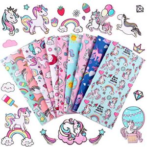 10 pieces unicorn fabric squares 20 x 20 inch precut quilting fabric unicorn rainbow cartoon pattern fabric bundles unicorn printed diy fabric for home decor clothing craft sewing crafts, 10 designs