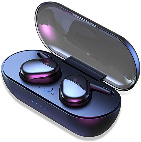 Wireless Earbuds, GAOMU Bluetooth Headphones in Ear w/Punchy Bass Sound, Precise Control Wireless Earphones, IPX6 Waterproof Bluetooth Earbuds, 20 Hrs Sport Earbuds w/Twin&Mono Mode/Mics, Black