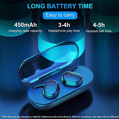 Wireless Earbuds, GAOMU Bluetooth Headphones in Ear w/Punchy Bass Sound, Precise Control Wireless Earphones, IPX6 Waterproof Bluetooth Earbuds, 20 Hrs Sport Earbuds w/Twin&Mono Mode/Mics, Black