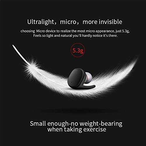 Wireless Earbuds, GAOMU Bluetooth Headphones in Ear w/Punchy Bass Sound, Precise Control Wireless Earphones, IPX6 Waterproof Bluetooth Earbuds, 20 Hrs Sport Earbuds w/Twin&Mono Mode/Mics, Black