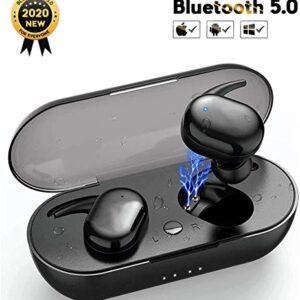 Wireless Earbuds, GAOMU Bluetooth Headphones in Ear w/Punchy Bass Sound, Precise Control Wireless Earphones, IPX6 Waterproof Bluetooth Earbuds, 20 Hrs Sport Earbuds w/Twin&Mono Mode/Mics, Black