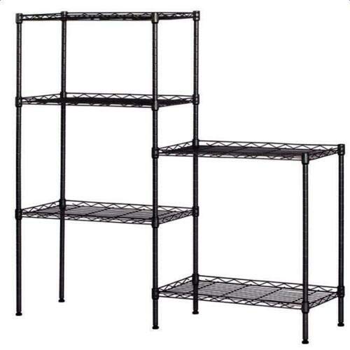 5 Layers Wire Shelves Unit Adjustable Metal Shelf Rack Kitchen Storage Organizer