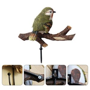 DOITOOL Bird Coat Wall Hook Cast Iron Birds On Branch Hanger Single Hook Cute Hook for Coats Hats Keys Towels Clothes