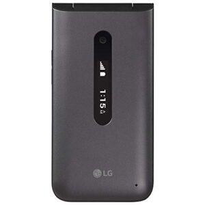 total wireless LG Classic Flip 4G LTE prepaid Flip Phone (Locked) - Black - 8GB - Sim Card Included - CDMA (TWLGL125DCP)