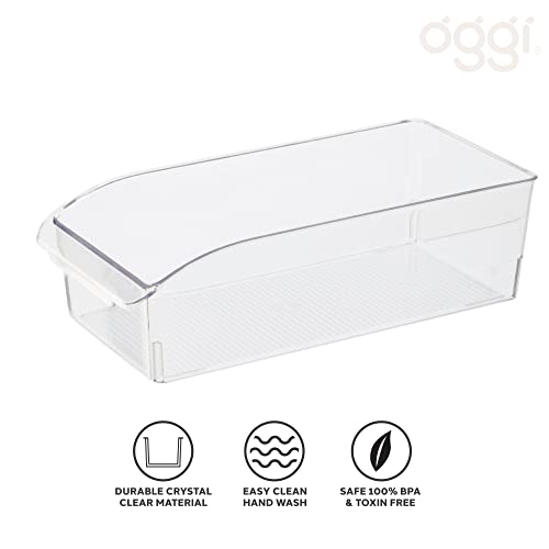 OGGI 7795V Storage Bin, 6-Inch, Clear