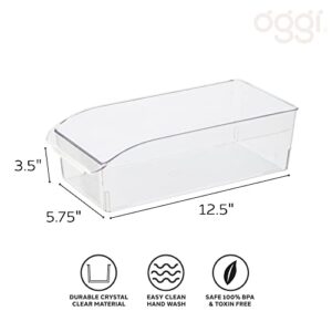 OGGI 7795V Storage Bin, 6-Inch, Clear