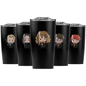 harry potter/cute chibi hermione character - stainless steel tumbler 20 oz coffee travel mug/cup, vacuum insulated & double wall with leakproof sliding lid | great for hot drinks and cold beverages