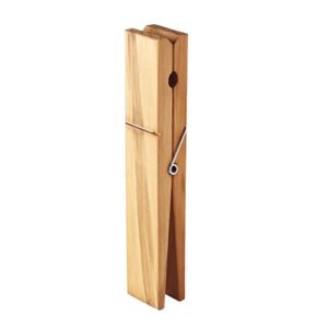 the lakeside collection jumbo clothespin towel holder wall hook - farmhouse bathroom accent