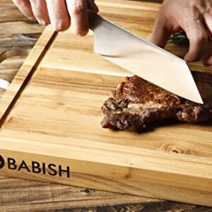 Babish High-Carbon 1.4116 German Steel Cutlery, 7.5" Clef (Cleaver + Chef) Knife, Good Housekeeping Standout Knife of 2022